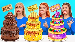 Rich vs Broke vs Giga Rich Food Challenge | Funny Situations by TeenDO Challenge