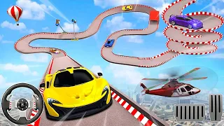 Superhero car games - gt car stunt master 3D simulator - impossible mega ramp car - Android gameplay