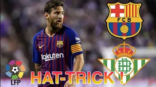 HAT-TRICK Messi ! Barcelona 4 x 1 Real Betis ! ALL Goals ! 17/03/2019 .