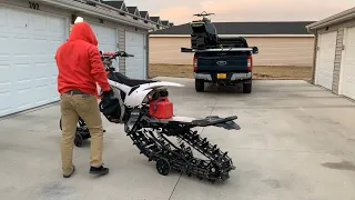 How NOT to load SNOWBIKE on Sled Deck