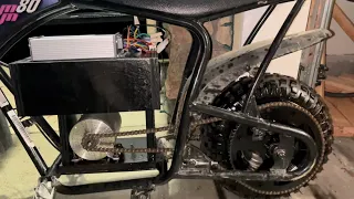 Converting a gas powered mini bike to electric