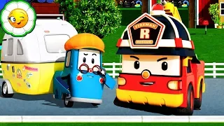 Робокар Поли: Город Игр #2  Пожарник Рой выполняет задания в окрестностях городка!