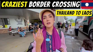 FINALLY CROSSING IN TO LAOS 🇱🇦 CRAZY LAND BORDER CROSSING FROM THAILAND S5 E22 SOUTH EAST ASIA TOUR