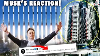 Elon Musk reacts to SpaceX's NEW record SHOCKED all space companies...!