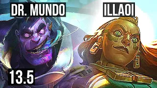 DR. MUNDO vs ILLAOI (TOP) | Rank 2 Mundo | KR Challenger | 13.5