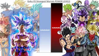 Goku VS Strongest Mortals POWER LEVELS Over The Years - Dragon Ball Super Power Levels