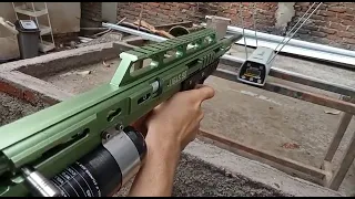 SENAPAN AFC MODEL BULLPUP TES FPS UPGRADE BIGGAME !!!