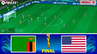 ZAMBIA vs USA - FIFA WOMEN'S WORLD CUP 2023 FINAL | FIFA 23 FULL MATCH | PC GAMEPLAY 4K