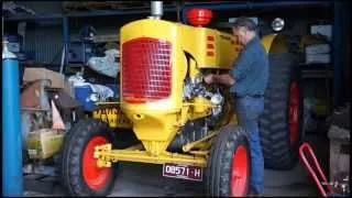Rare 1948 diesel Minneapolis-Moline 65hp tractor, first start-up in 12 months.