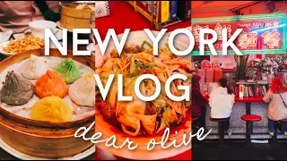 nyc food tour🗽| hand pulled noodles, queens night market, chelsea market, what i eat in new york