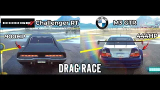 Fast and Furious Dom's Dodge Charger vs NFS Most Wanted BMW M3 GTR Drag Race 🔥