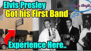 Beginner Elvis Presley First Practice Place with the Blue Moon Boys Scotty Moore and Bill Black 1954