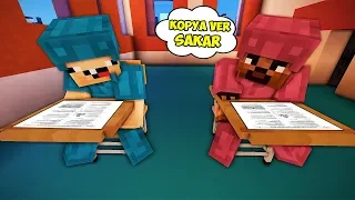 FAKİR SINAVDA KOPYA ÇEKTİ !! 😱 - Minecraft