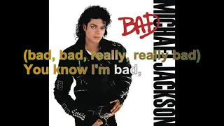 Michael Jackson - Bad [Lyrics Audio HQ]