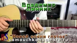 Владимир Линник - Новой осени глоток - Тональность ( Аm ) Как играть на гитаре песню