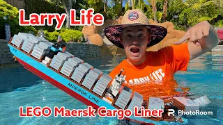 Larry Life sinks LEGO Maersk Cargo Liner