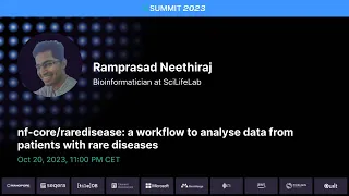 Nextflow Summit 2023 - Ramprasad Neethiraj