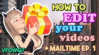 How I Edit my Youtube Videos  | Zepeto Mailtime #1 | Zepeto