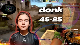 16yo 5100 ELO | Spirit Academy donk (45-25) Mirage POV | FACEIT ranked | Apr 11, 2023