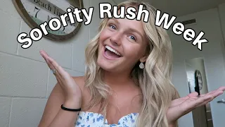 Sorority Rush Week - First Week at College