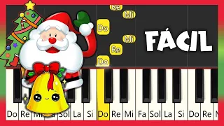 5 CANCIONES NAVIDEÑAS MUY FÁCILES - Piano Tutorial