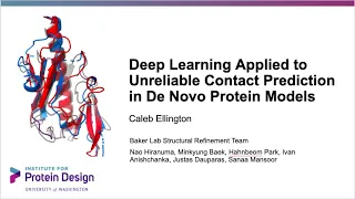 Deep Learning Applied to Contact Prediction in De Novo Protein Models (Lightning Talk)
