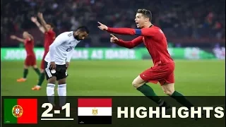 Egypt vs Portugal 1 2 All Goals &  Extended Highlights - Friendly 23/03/2018 HD