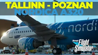 MSFS | Tallinn EETN - EPPO Poznan | Airbus A320-200 Nordica | Fenix Sim | Real OPS [UA]