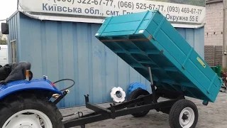 Купить Прицеп тракторный самосвальный одноосный 2 т minitrak.com.ua