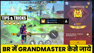 How To Reach Fast Grandmaster in BR Ranked Free Fire | Grandmaster Rank Push Tips and Tricks 2024