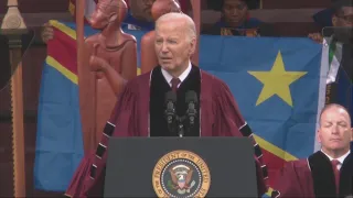 Biden tells Morehouse graduates that scenes in Gaza from the Israel-Hamas war break his heart, too