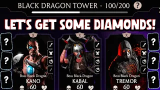 Beating FATAL Black Dragon Tower Battle 100 in MK Mobile TWICE! Was It Worth It?