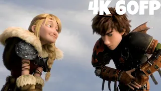 How To Train Your Dragon 2 hiccup and astrid scene (4K 60FPS)
