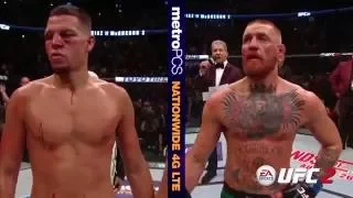 UFC 202: Conor McGregor and Nate Diaz Octagon Interviews