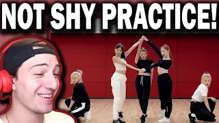 ITZY "Not Shy" Stage Practice REACTION!