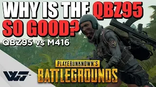 TEST: Why is the QBZ95 SO GOOD? (In depth QBZ vs M416 comparison) - PUBG