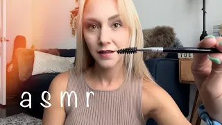 ASMR Roleplay Doing Your Eyebrows & Spoolie Nibbling