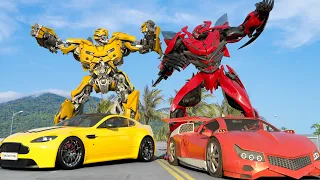 Transformers: Rise of The Beasts - Bumblebee vs Dino Transformation Fight Scene | Comosix Tech [HD]