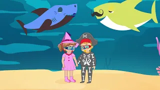 Baby Shark Halloween | Nick & Hannah Kids | Kids Songs | Nursery Rhymes