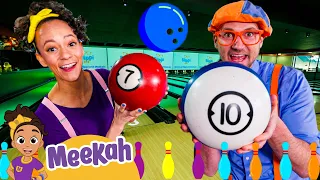 Blippi and Meekah Go Bowling! | Meekah - Sports & Games Cartoons for Kids