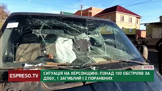 Херсонщина: понад 100 обстрілів, один мирний житель загинув, ще двоє поранені