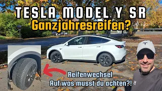 Tesla Model Y SR: Zeit zum Reifenwechsel! Was musst du beachten? Ganzjahresreifen! #tesla