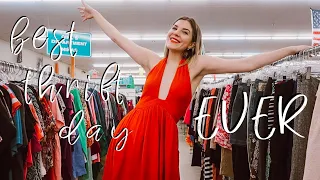 COME THRIFT WITH ME TAMPA || best thrifting day OF MY LIFE! || THRIFTED DESIGNER HANDBAG!!!!