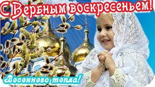 С Вербным воскресеньем! Очень красивое поздравление с Вербным воскресеньем!