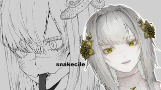 I could have been a SNAKE vtuber?? (Chatting/Drawing Stream #10) | theCecile