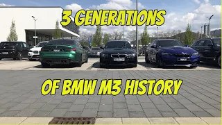 3 Generations of BMW M3 History