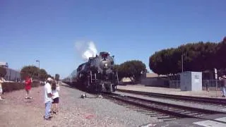 SPECIAL Santa Fe 3751  Steam Engine at Tustin Ca