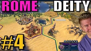 Civilization 6: Rome [Deity TSL Earth Map w/16 civs] Part 4 - Civ 6 Gameplay / Let's Play