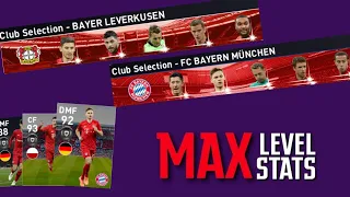 MAX Stats & Rating Of Best Players From BAYER LEVERKUSEN & BAYERN MUNCHEN Club Selection | PES 2020