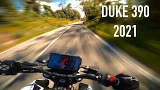 Duke 390 Quickshifter Decat I 4K I Raw Audio